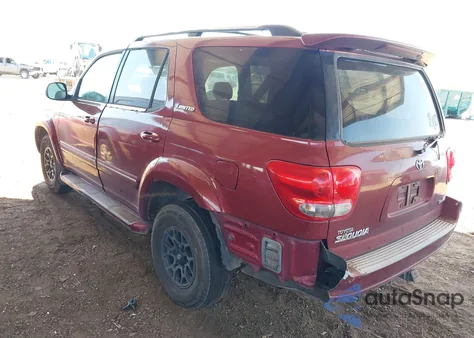 2007 Toyota Sequoia Limited V8 из США, поврежденный, VIN 5TDZT38A17S294125